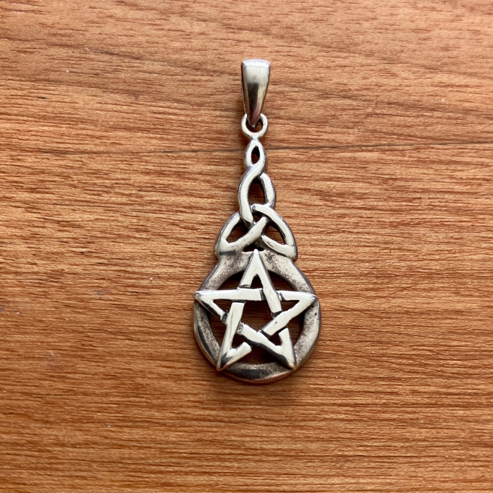 Sterling Silver Pentacle Pendant
